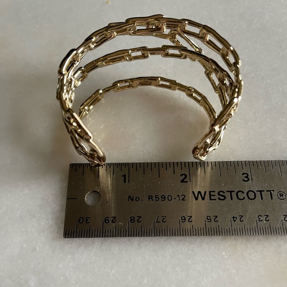 14k Gold Plated Alexis Bittar Cuff Bracelet - Picture 9 of 12